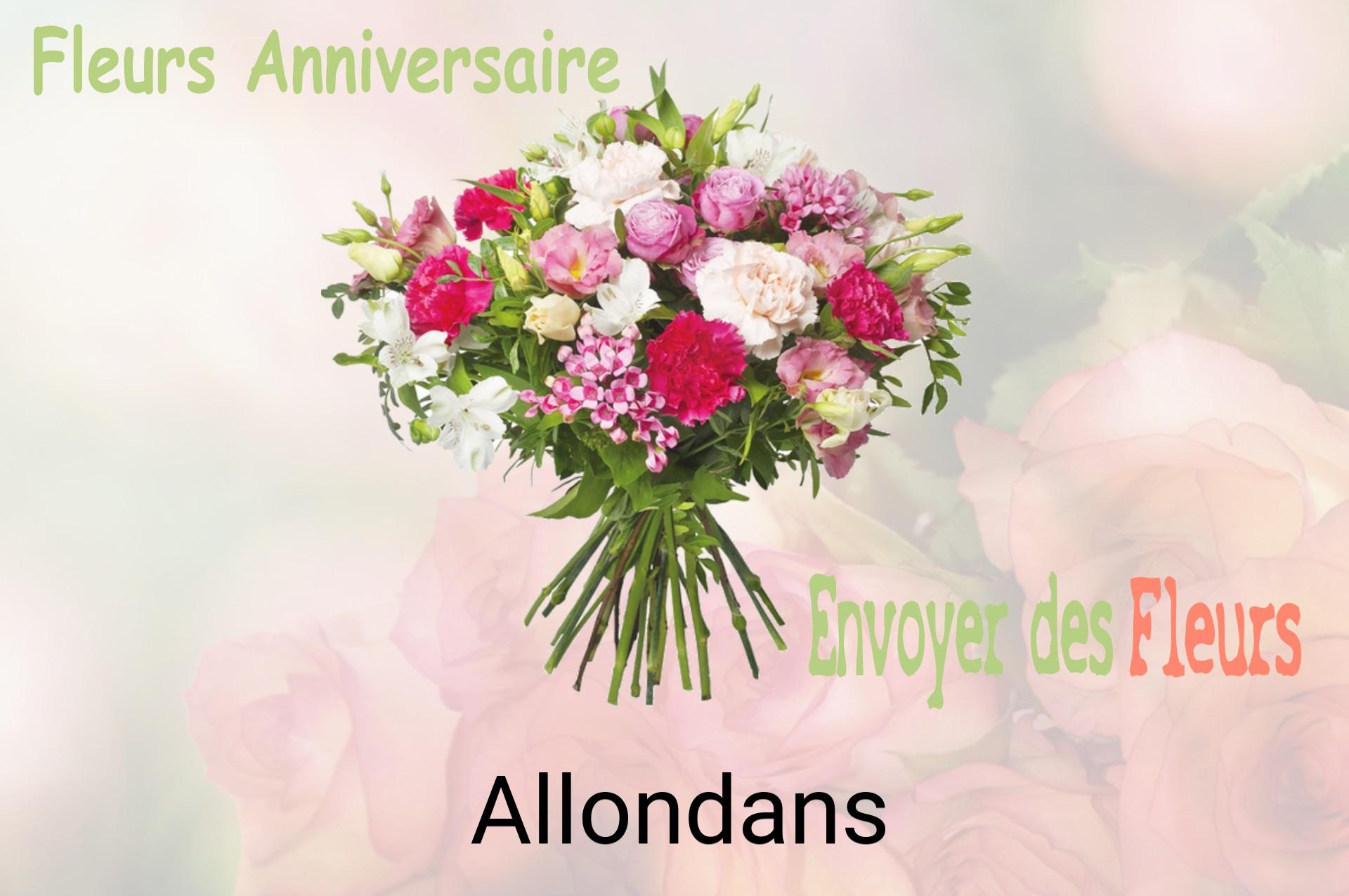 Bouquet de fleurs d’anniversaire livré à Allondans